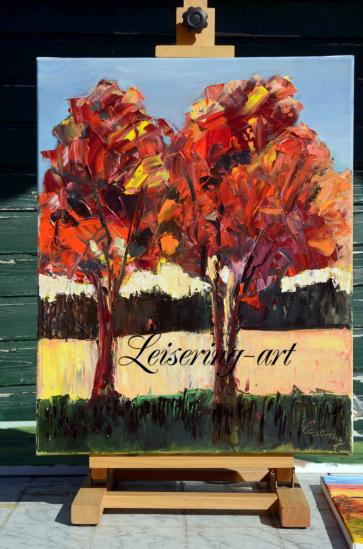 Herbst 40 cm x 50 cm , Öl auf Canvas