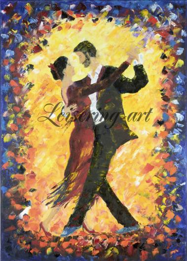 The first tango, 70 cm x 50 cm, Öl auf Canvas